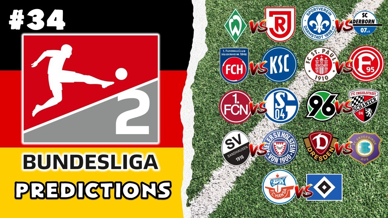 2. Bundesliga Predictions: Title Race & Relegation Fights Ahead of Matchday 34
